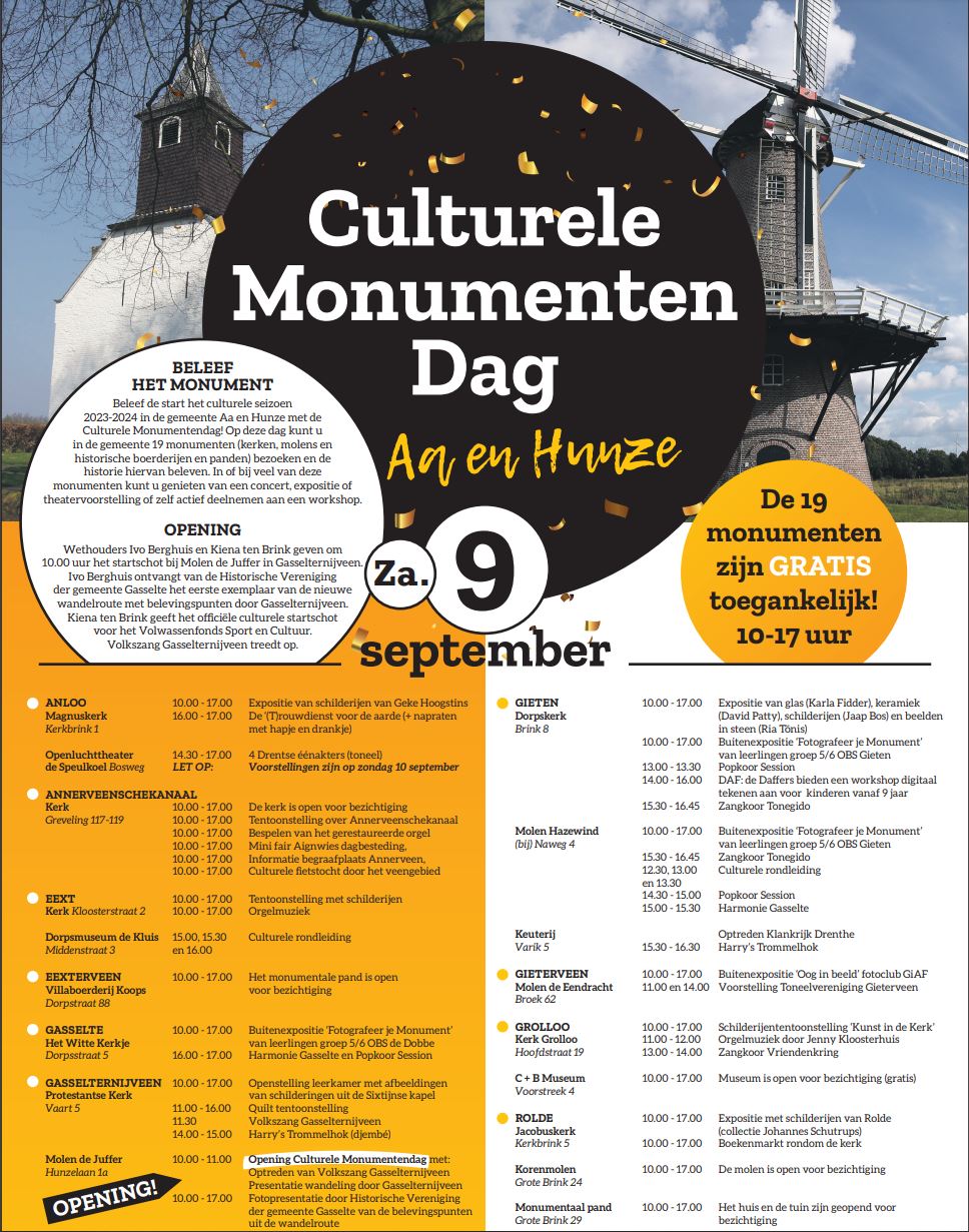 Monumentendag 09 Sep 2024